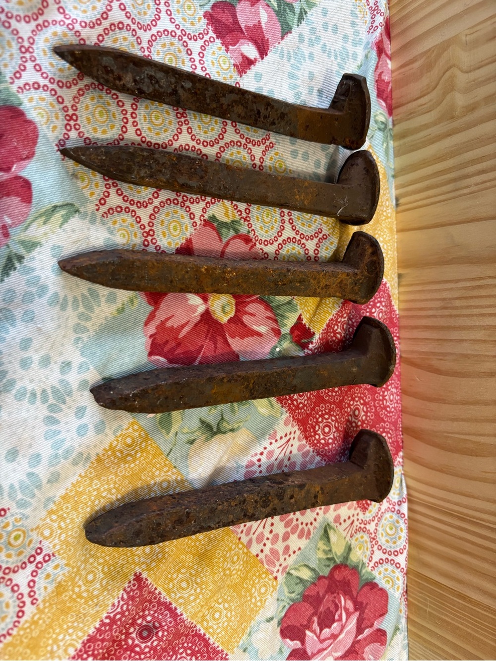 Rustic Brown Decorative Railroad Spike Set - Home Accents